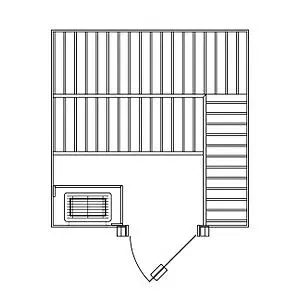 custom cut sauna