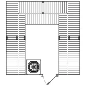 custom cut sauna