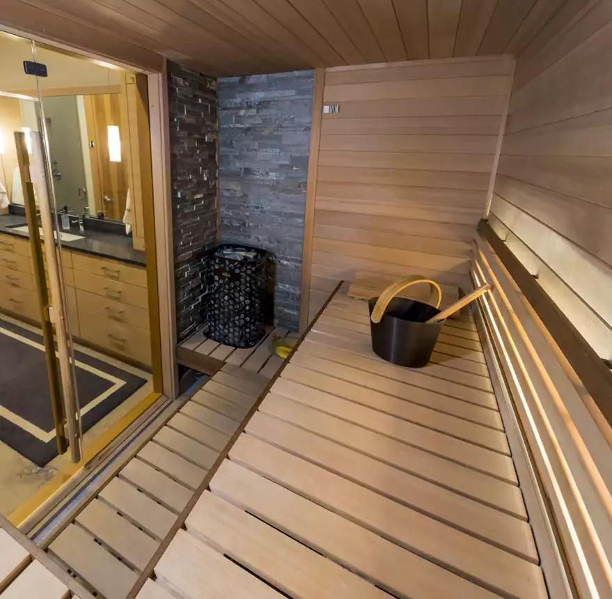 custom cut sauna