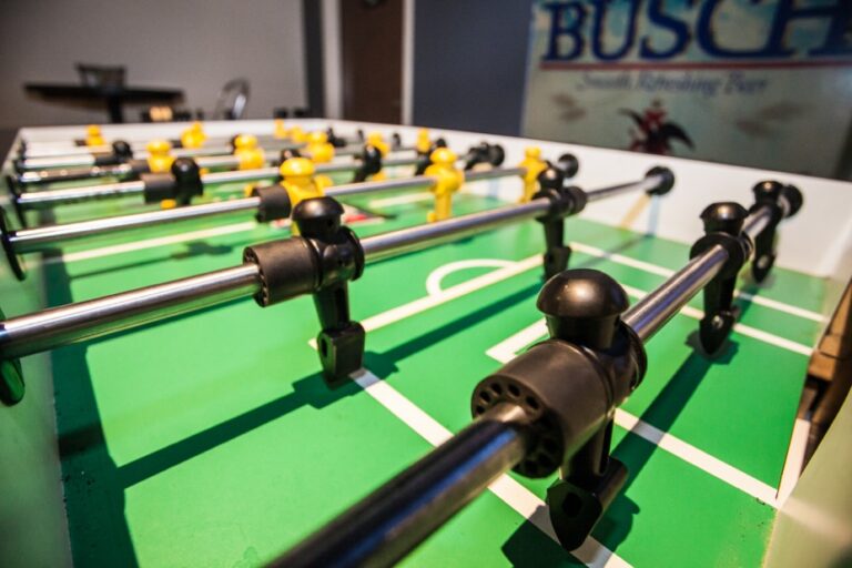 A game table at a vacation rental